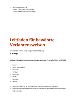 Titelblatt Leitfaden bewährte Verfahrensweisen