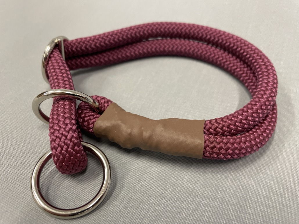 Maßgefertigte Zugstopp-Halsbänder aus Seilen