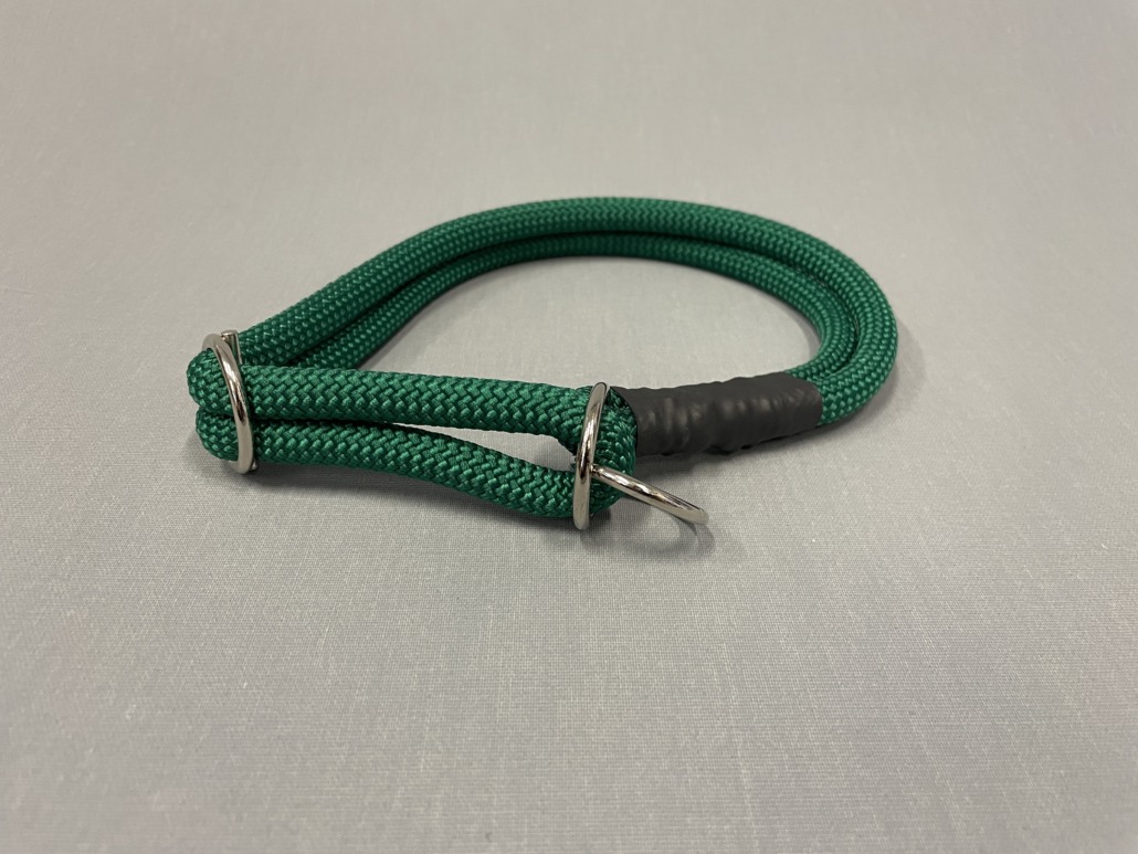 Maßgefertigte Zugstopp-Halsbänder aus Seilen